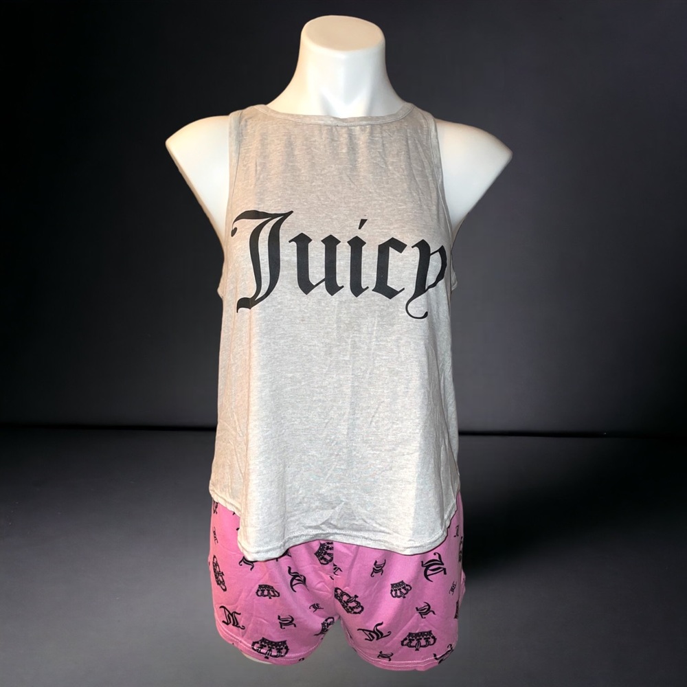 LIKE NEW Juicy Couture Juicy Tank top & Shorts Pajama Set, Large